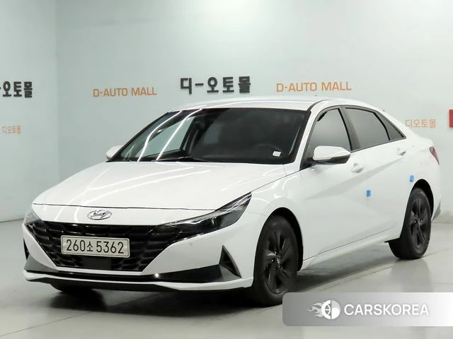 Hyundai Avante (CN7) 2022 Белый из Кореи