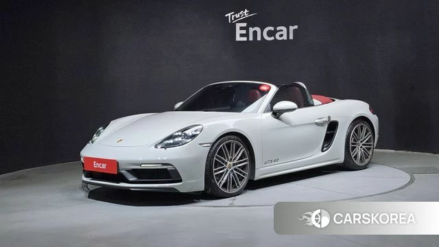 Porsche 718 Boxster 2021 Серебристо-серый из Кореи, фото 2