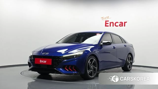 Hyundai Avante (CN7) 2021 Синий из Кореи