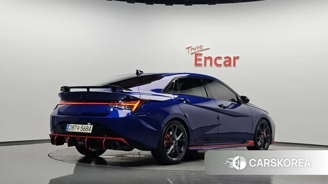 Hyundai Avante (CN7) 2021 Синий из Кореи