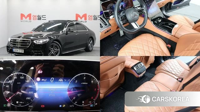 Mercedes-Benz S-Class W223 2023 Черный из Кореи