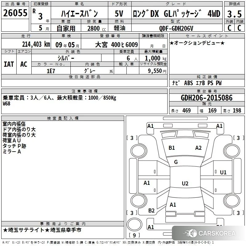 Toyota HiAce Van 2021 из Японии