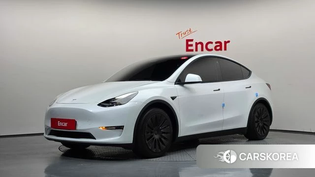 Tesla Model Y 2021 Белый из Кореи