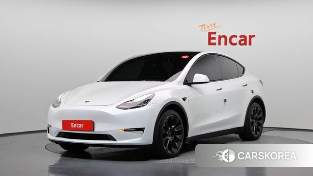 Tesla Model Y 2021 Белый из Кореи