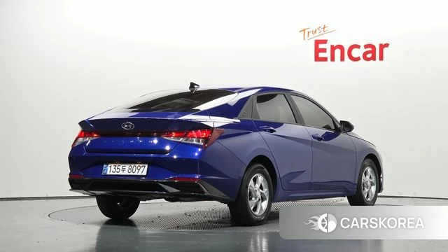 Hyundai Avante (CN7) 2021 Синий из Кореи