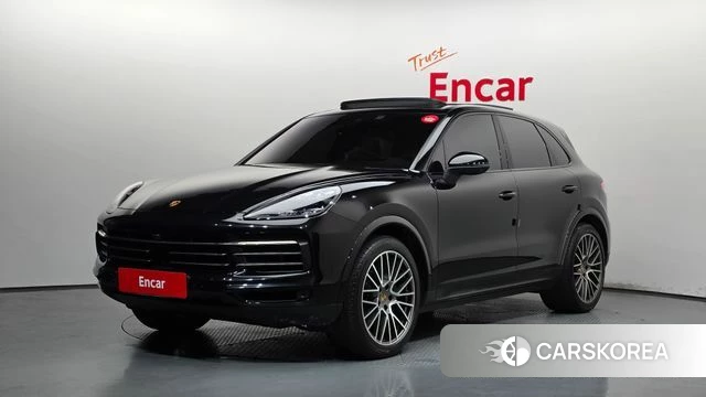 Porsche Cayenne (PO536) 2023 Черный из Кореи