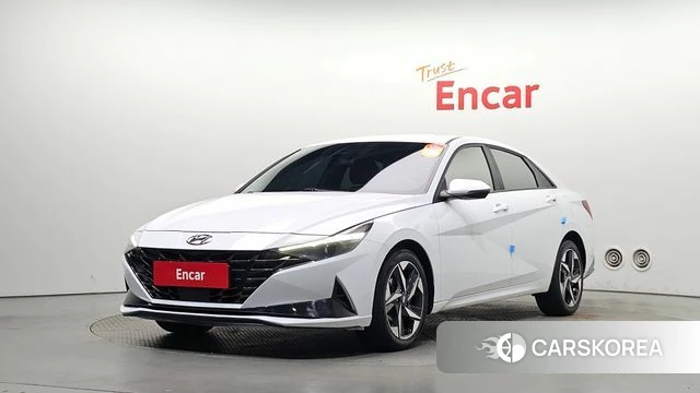 Hyundai Avante (CN7) 2021 Белый из Кореи