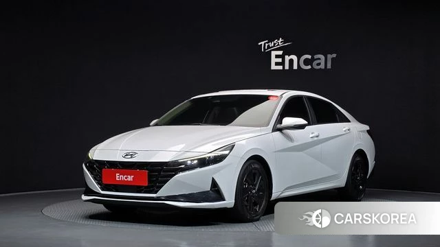 Hyundai Avante (CN7) 2022 Белый из Кореи
