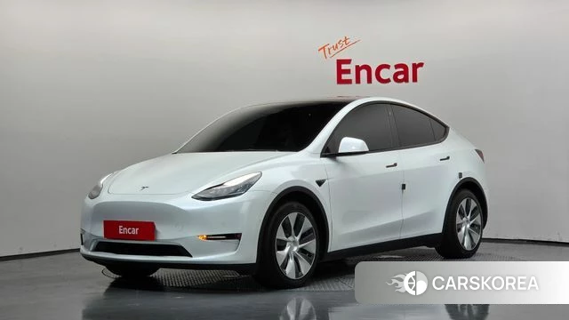 Tesla Model Y 2021 Белый из Кореи
