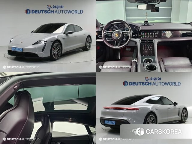 Porsche Taycan 2021 Серебристо-серый из Кореи