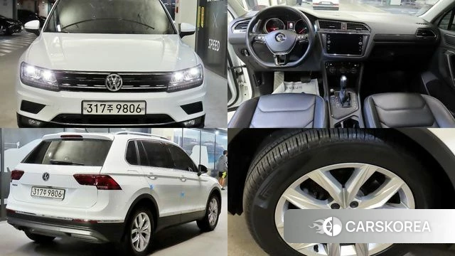 Volkswagen Tiguan second Generation 2020 Белый из Кореи
