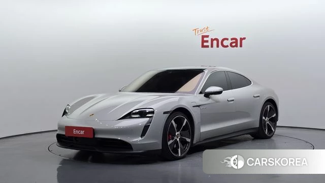 Porsche Taycan 2021 Серебристо-серый из Кореи