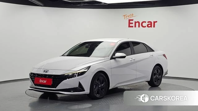 Hyundai Avante Hybrid (CN7) 2021 Белый из Кореи