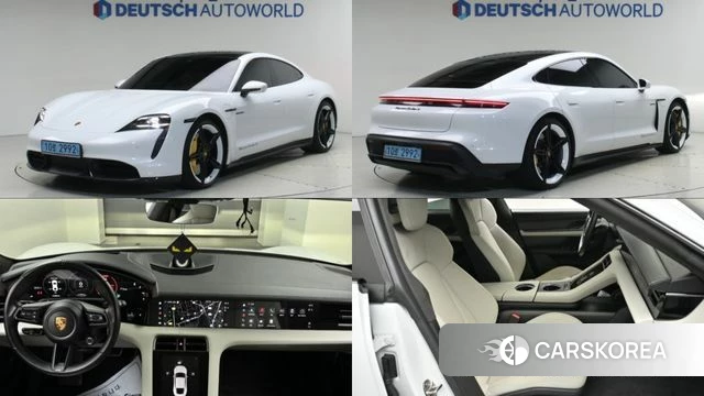 Porsche Taycan 2021 Белый из Кореи