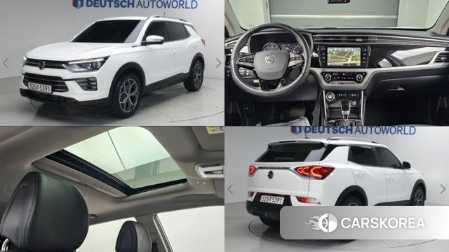 Ssangyong Beautiful Korando 2020 Белый из Кореи
