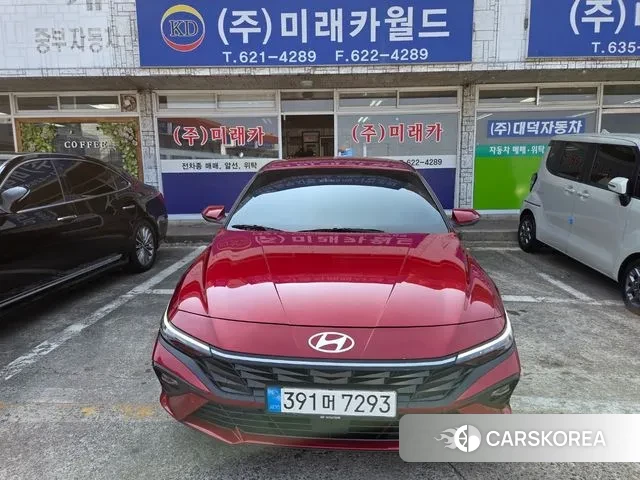 Hyundai The New Avante (CN7) 2023 Красный из Кореи