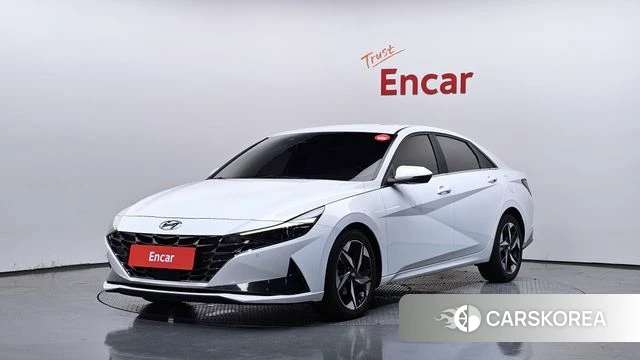 Hyundai Avante (CN7) 2022 Белый из Кореи
