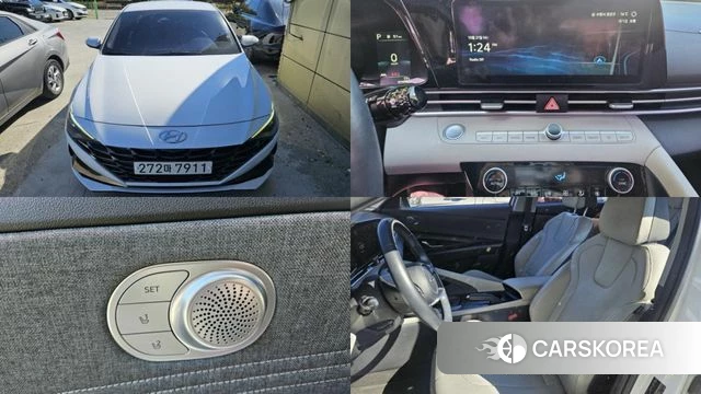 Hyundai Avante (CN7) 2022 Белый из Кореи