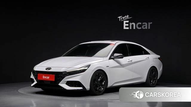 Hyundai Avante (CN7) 2021 Белый из Кореи