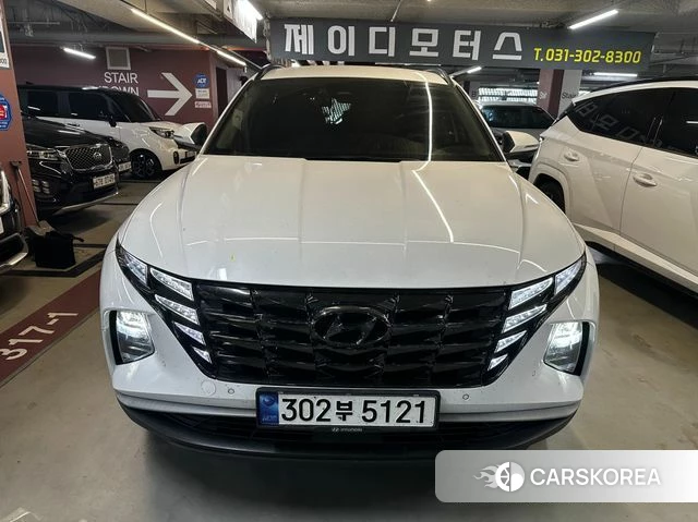 Hyundai Tucson Hybrid (NX4) 2021 Белый из Кореи
