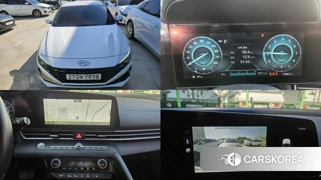 Hyundai Avante (CN7) 2021 Белый из Кореи