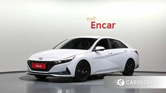Hyundai Avante Hybrid (CN7) 2021 Белый из Кореи