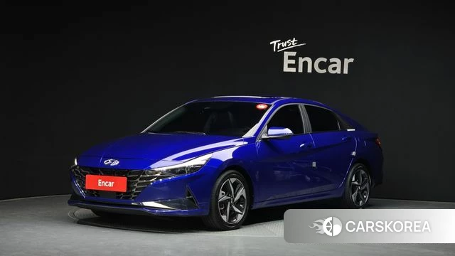 Hyundai Avante (CN7) 2023 Синий из Кореи