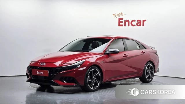 Hyundai Avante (CN7) 2020 Красный из Кореи