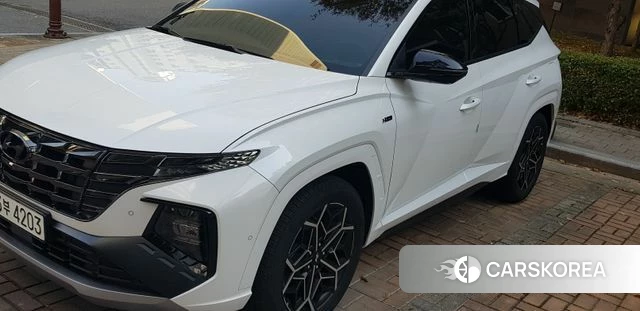 Hyundai Tucson Hybrid (NX4) 2023 Белый из Кореи