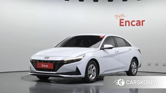 Hyundai Avante (CN7) 2021 Белый из Кореи