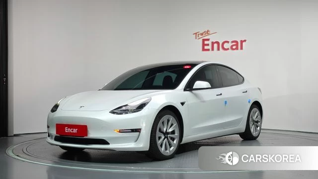 Tesla Model 3 2021 Белый из Кореи