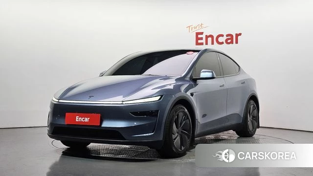 Tesla Model Y 2025 Небесно-голубой из Кореи