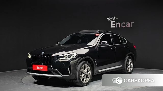 BMW X4 (G02) 2022 Черный из Кореи