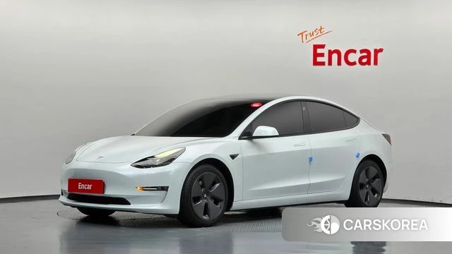 Tesla Model 3 2021 Белый из Кореи