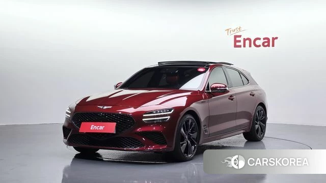 Genesis The New G70 Shooting Brake 2022 Красный из Кореи