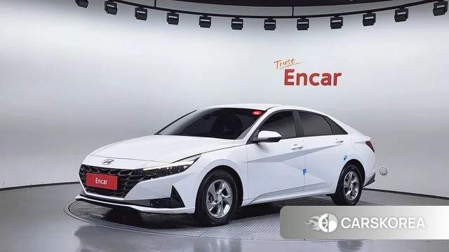 Hyundai Avante (CN7) 2023 Белый из Кореи