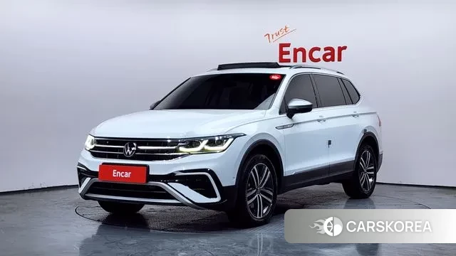 Volkswagen Tiguan Allspace 2022 Белый из Кореи