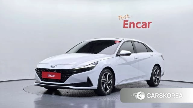 Hyundai Avante (CN7) 2022 Белый из Кореи