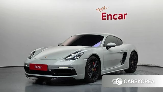 Porsche 718 Cayman 2018 Серебристо-серый из Кореи