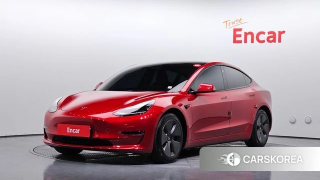Tesla Model 3 2021 Красный из Кореи