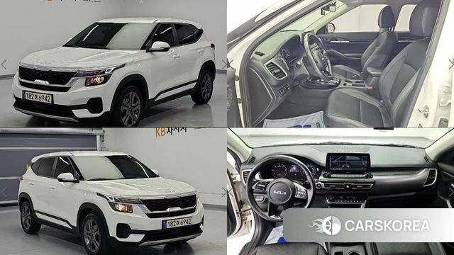 Kia Seltos 2022 Белый из Кореи