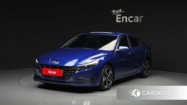 Hyundai Avante Hybrid (CN7) 2022 Синий из Кореи