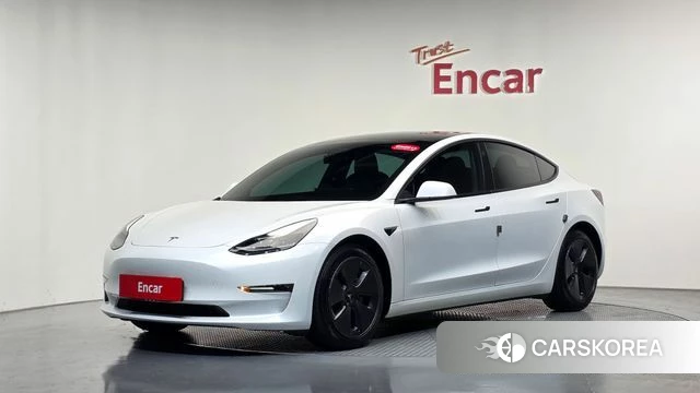 Tesla Model 3 2021 Белый из Кореи