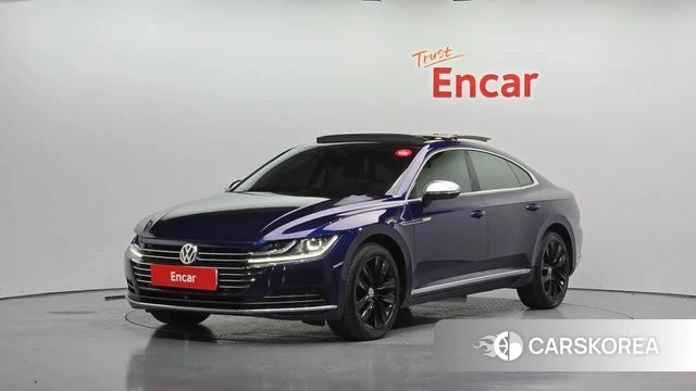 Volkswagen Arteon 2019 Синий из Кореи