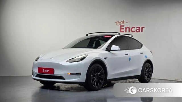 Tesla Model Y 2022 Белый из Кореи