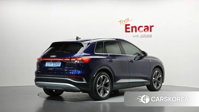 Audi Q4 e-Tron (F4) 2022 Синий из Кореи