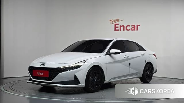 Hyundai Avante Hybrid (CN7) 2022 Белый из Кореи