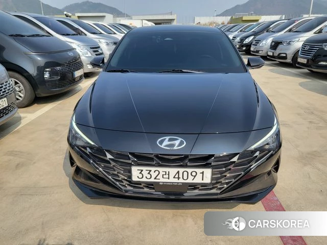 Hyundai Avante (CN7) 2021 Черный из Кореи