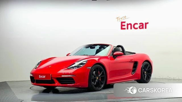 Porsche 718 Boxster 2018 Красный из Кореи