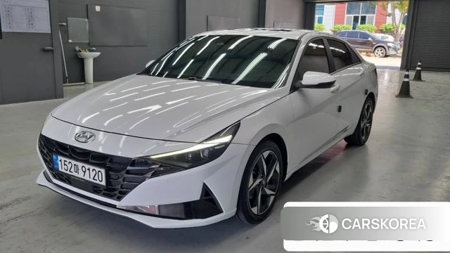 Hyundai Avante (CN7) 2022 Белый из Кореи